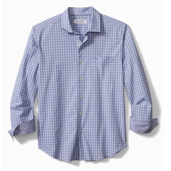 Tommy Bahama Purple Newport Coast pocket Casual Button Down long sleeve Shirt XL - Picture 1 of 5